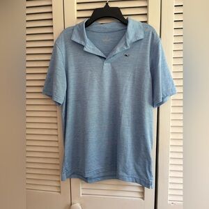 Vineyard Vines Boys Performance Blue Polo Shirt